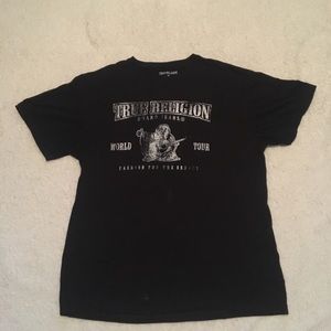 Black True Religion “Buddha” T Shirt! Size LG